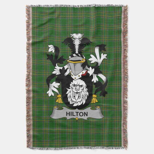 Irish Hilton Jackar om Arm Family Crest Ireland Filt (Framsidan Vertikal)