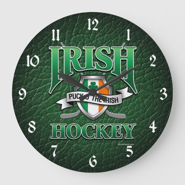 Irish Hockey Stor Klocka (Framsida)