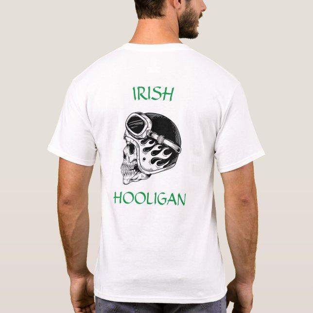 Irish Hooligan Biker T-Shirt (Baksida)