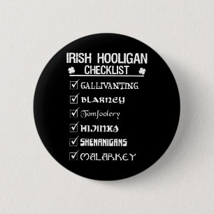 Irish Hooligan Checklist Shenanigan Malarkey St Pa Knapp