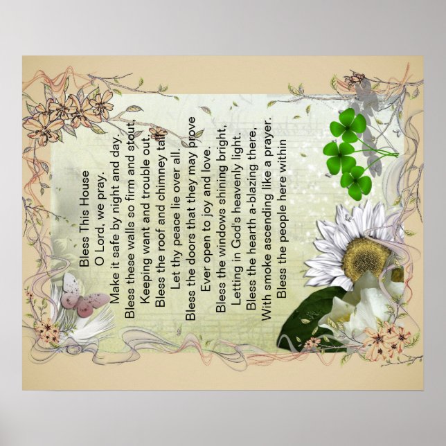 Irish House Blessing poster (Framsidan)