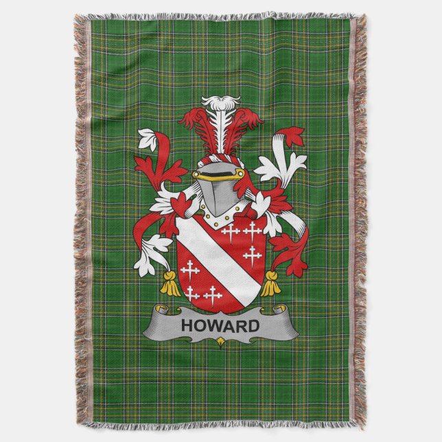 Irish Howard Jackar Arm Family Crest Ireland Filt (Framsidan Vertikal)