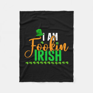 Irish I Am Fookin Irish Fleecefilt