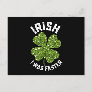 Irish I var snabbare på att köra Springa St patric Vykort