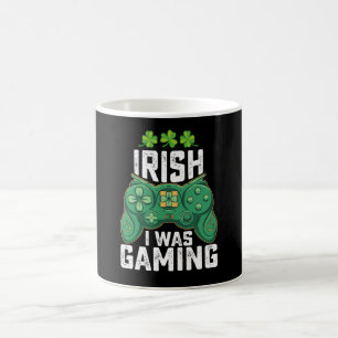 Irish I was Gaming Gamer Gamer St patrick's day Kaffemugg