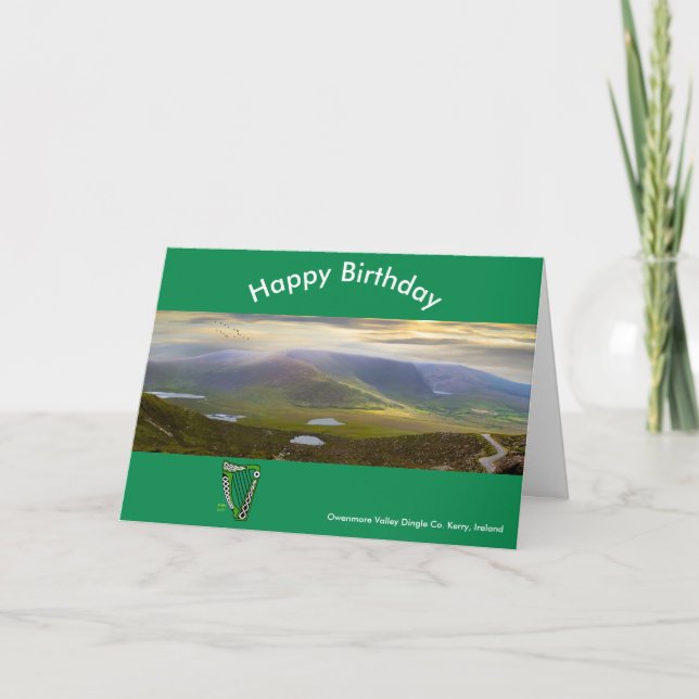 Irish Image for Birthday-Hälsning Card Kort (Framsida)