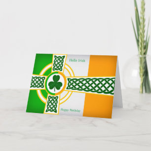 Irish image for Birthday-hälsningskort Kort