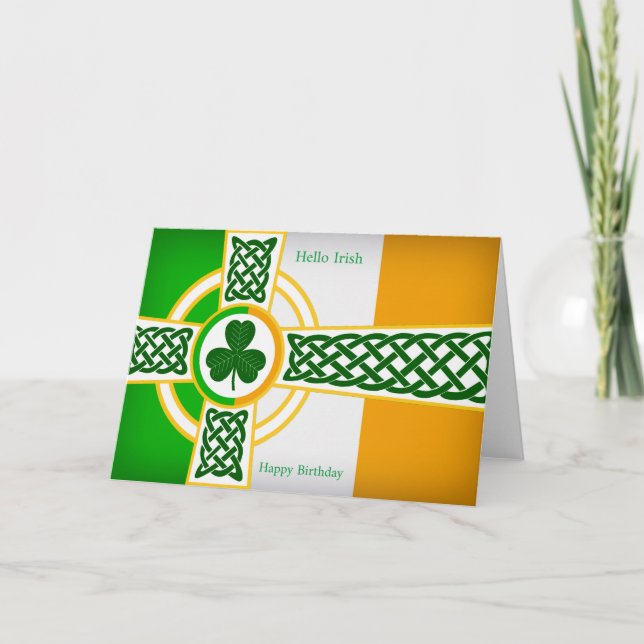 Irish image for Birthday-hälsningskort Kort (Framsida)