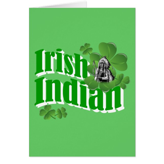 Irish indian hälsningskort (Framsidan)