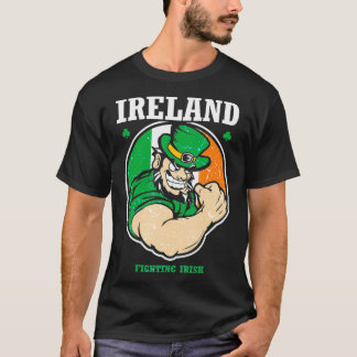 Irish Ireland Fighting Flagga Saint Patricks Day T Shirt