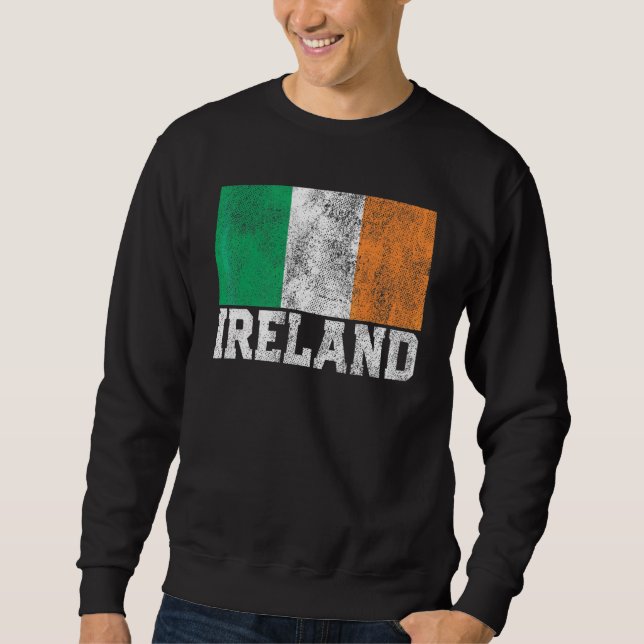 Irish Ireland Pride Roots Land St Patrick' Lång Ärmad Tröja (Framsida)