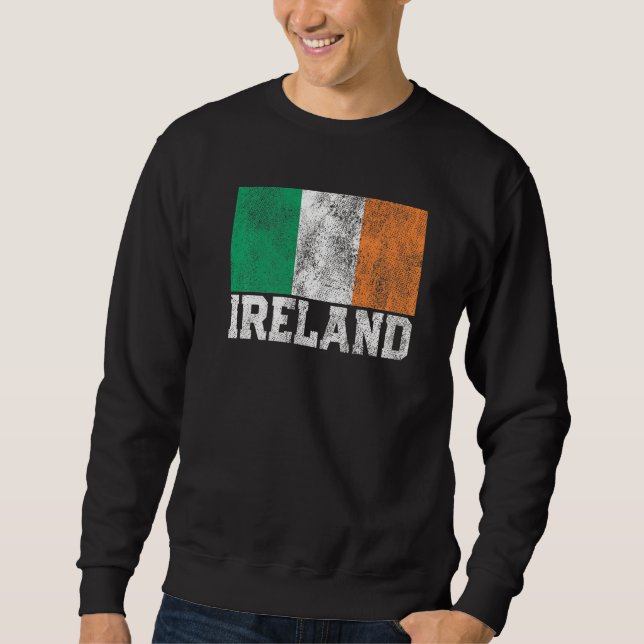 Irish Ireland Pride Roots Land St Patrick' Lång Ärmad Tröja (Framsida)