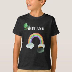 *~* IRISH IRLAND Rainbow Pot of Guld Boy T-Shirt