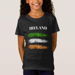 *~* IRISH IRLAND Simple Abstrakt Boy Flagga T-Shir T Shirt