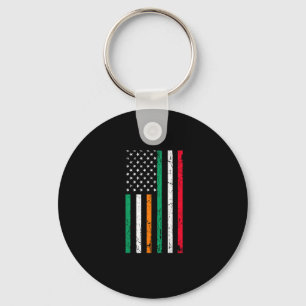Irish Italiano American Flagga Ireland Italien ST Nyckelring