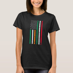 Irish Italiensk American Flagga Ireland Italien US T Shirt