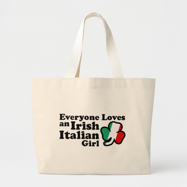 Irish Italiensk flicka Jumbo Tygkasse (Framsidan)
