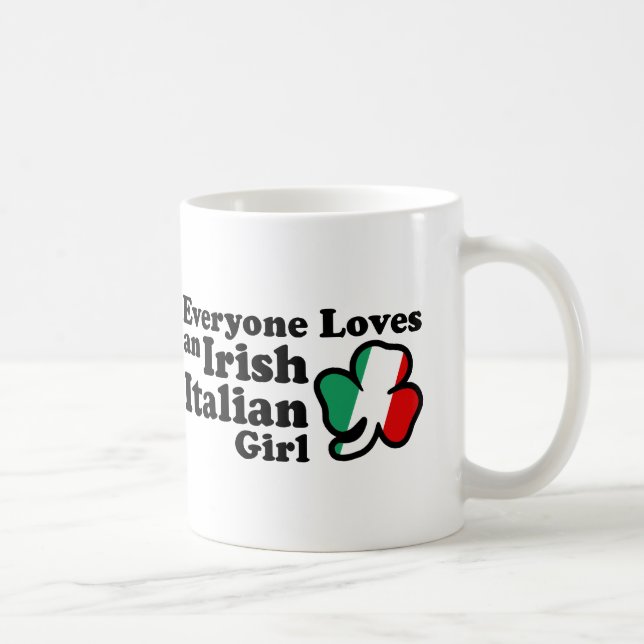 Irish Italiensk flicka Kaffemugg (Höger)