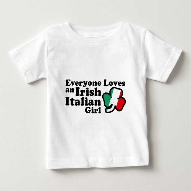 Irish Italiensk flicka T-shirt (Framsida)