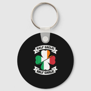 Irish italiensk halgaelisk halv vitlök Saint Patri Nyckelring