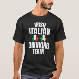 Irish Italy Drinking Team St patricks day Shamro T Shirt