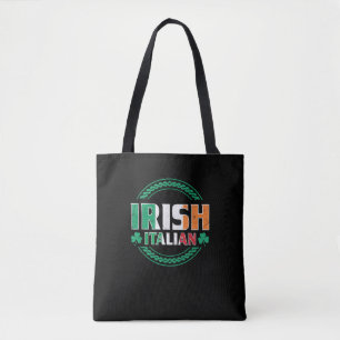 Irish Italy Flagga HalIrish HalIrish HalItaliano S Tygkasse