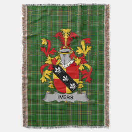 Irish Ivers Jackar Arm Family Crest Ireland Filt
