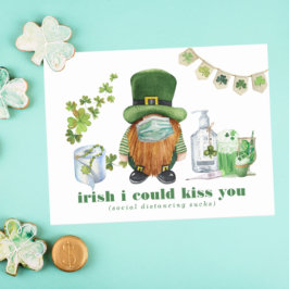 Irish Jag kan Kiss You | Sankt Patrick's Quarantin Vykort