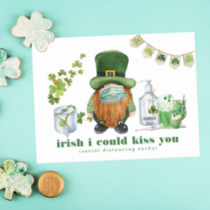 Irish Jag kan Kiss You Sankt Patrick's Quarantin Vykort