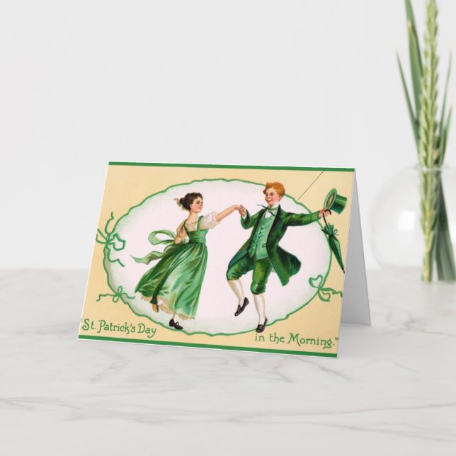 Irish Jig Greeting Card Kort (Framsida)