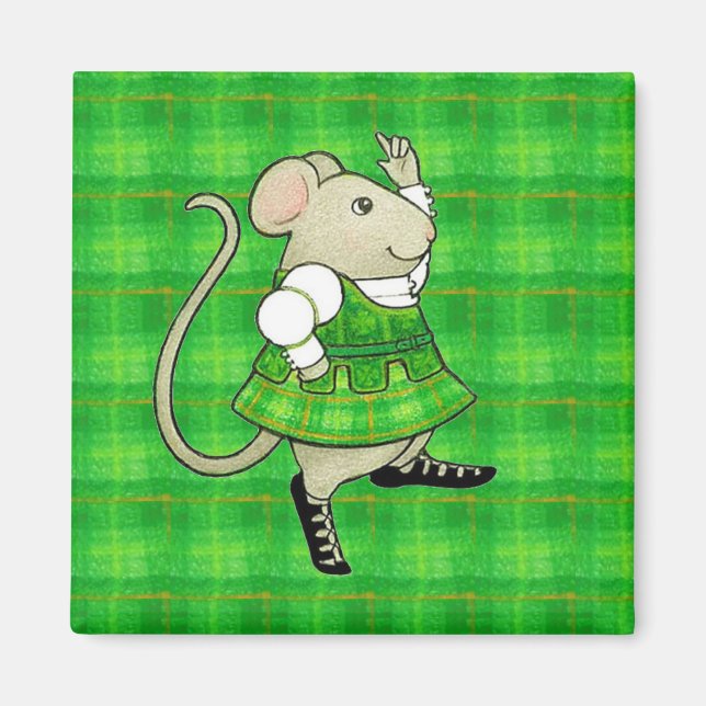 IRISH JIG MUSE Square Magnet (Framsidan)