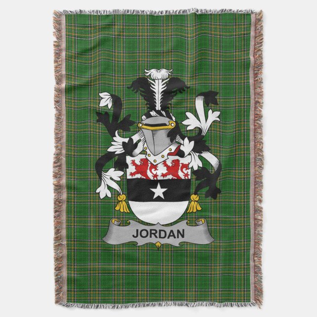 Irish Jordan Jackar av Arm Family Crest Ireland Filt (Framsidan Vertikal)
