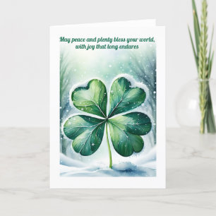 Irish jul Blating Personlig Helgkort