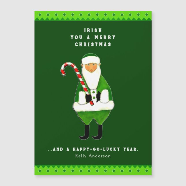 Irish jul Hälsning Helgdag Card (Framsida)