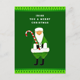 Irish jul Hälsning Helgdag Card Helg Vykort