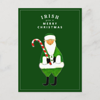 Irish jul Hälsning Helgdag Card Helg Vykort