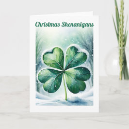 Irish jul Shenanigans Personlig Helgkort