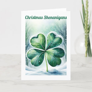 Irish jul Shenanigans Personlig Helgkort