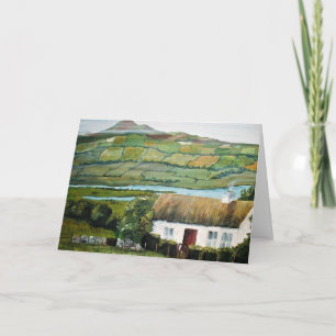 Irish Julhälsningar Card, County Mayo Kort