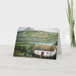 Irish Julhälsningar Card, Mayo, Ireland Kort