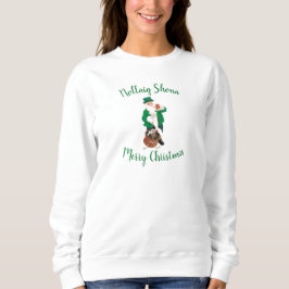 Irish Jultomten God jul Sweatshirt T Shirt