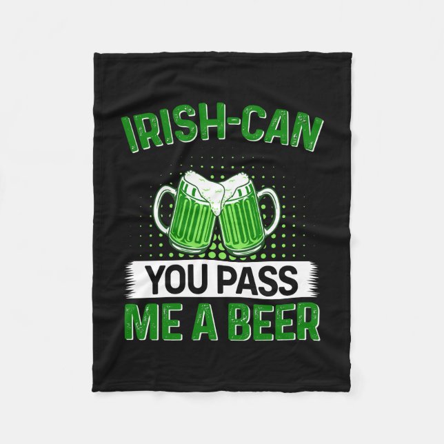 Irish Kan du ge mig ett öl? Fleecefilt (Framsidan)