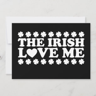 Irish Kärlek Me Shamrock St patrick's day Retro Inbjudningar