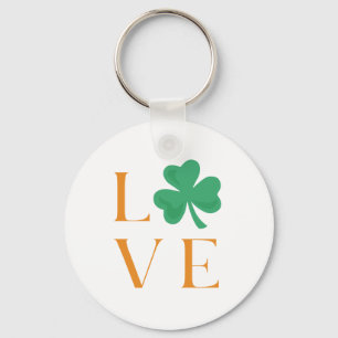Irish Kärlek Shamrock St patrick's day Nyckelring