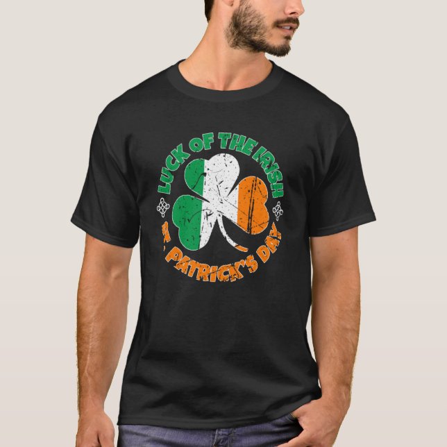 Irish Karta Flagga Souvenir Distress Ireland Manar T Shirt (Framsida)