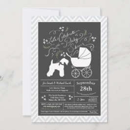 Irish Kerry Blue Terrier Baby Shower Inbjudningar