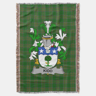 Irish Kidd Jackar om Arm Family Crest Ireland Filt