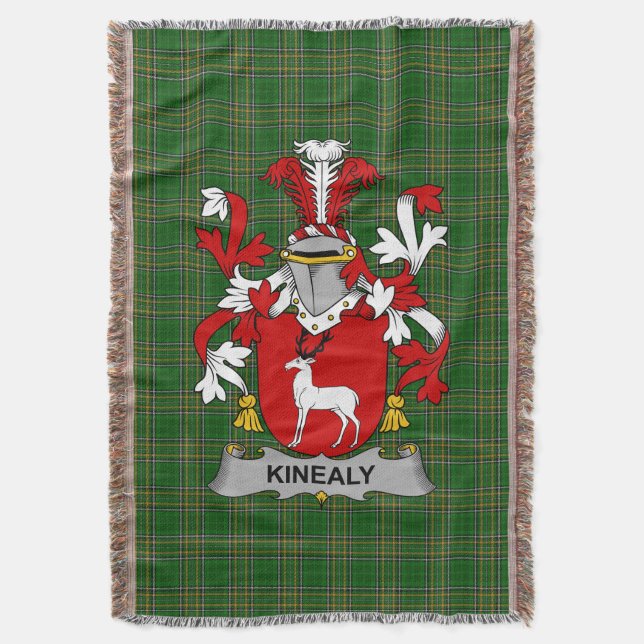 Irish Kinealy eller O_Kinnally Jackar av Arm Famil Filt (Framsidan Vertikal)