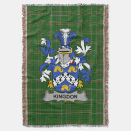 Irish Kingdon Jackar om Arm Family Crest Ireland Filt