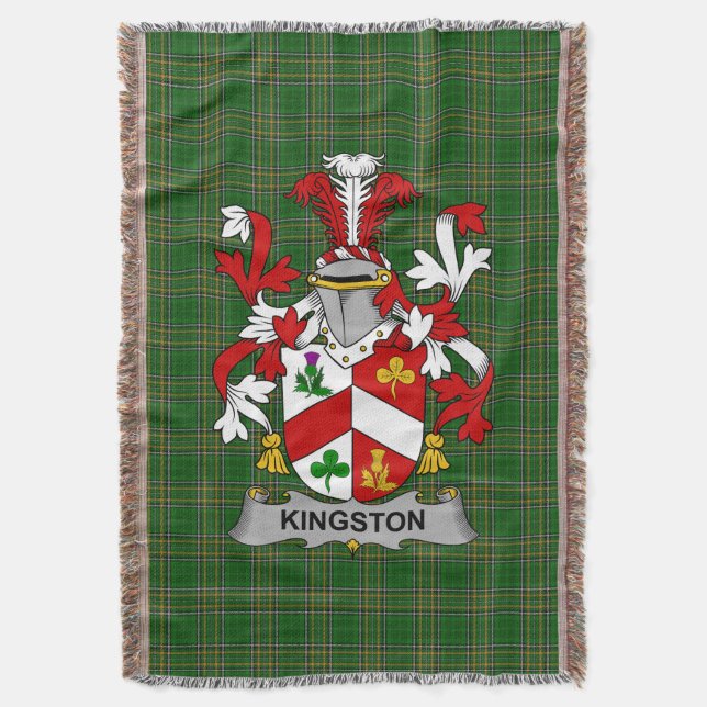 Irish Kingston Jackar av Arm Family Crest Ireland Filt (Framsidan Vertikal)